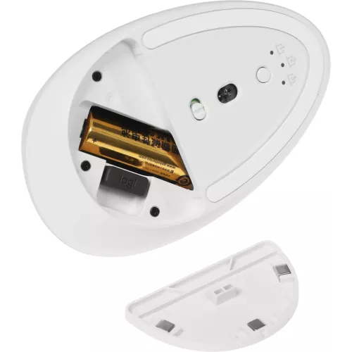 Мышь Logitech Lift белый оптическая 4000dpi silent беспров. BT/Radio USB для ноутбука 5but (910-006486)