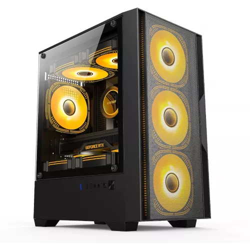Корпус Accord ACC-ZCU1B черный без БП mATX 5x120mm 2xUSB3.0 1xUSB3.1 audio bott PSU