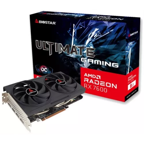Видеокарта Biostar PCI-E 4.0 VA76S6RM81 AMD Radeon RX 7600 8Gb 128bit GDDR6 2318/18000 HDMIx1 DPx3 HDCP Ret