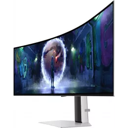 Монитор Samsung 49" Odyssey OLED G9 S49DG932SIXCI серебристый OLED LED 32:9 HDMI полуматовая HAS 250cd 178гр/178гр 5120x1440 240Hz FreeSync Premium Pro DP USB 12.9кг