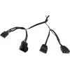 Вентилятор для корпуса Accord ACC-YH12 ARGB 120х120x25 черный 4-pin 27.5дБ (ACC-YH12 ARGB BLACK) brown box