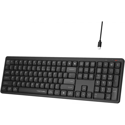 Клавиатура A4Tech FBX55C черный USB беспроводная BT/Radio slim Multimedia