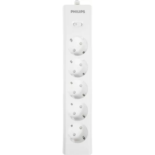 Сетевой фильтр Philips CHP2155WB/51 3м (5 розеток) белый (коробка)