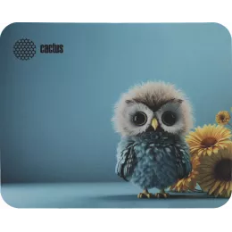 Коврик для мыши Cactus Owl blue 220x180x2мм (CS-MPC-P07XS)