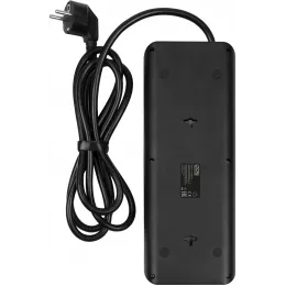 Сетевой фильтр Powercom SP-10 USB2A1СB 1.8м 1.8м (10 розеток) черный (коробка)