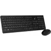 Клавиатура + мышь Оклик S269W клав:черный мышь:черный USB беспроводная slim Multimedia (2070303)