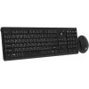 Клавиатура + мышь Оклик S269W клав:черный мышь:черный USB беспроводная slim Multimedia (2070303)