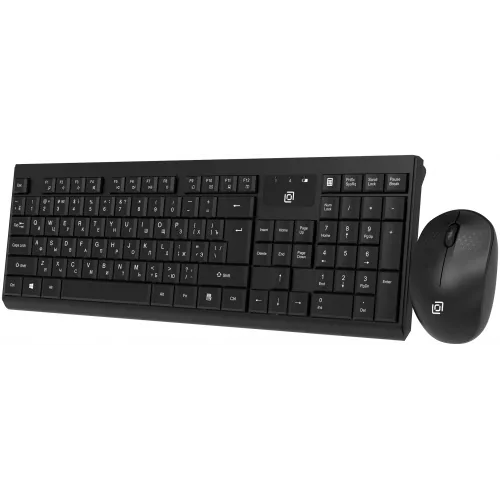Клавиатура + мышь Оклик S269W клав:черный мышь:черный USB беспроводная slim Multimedia (2070303)