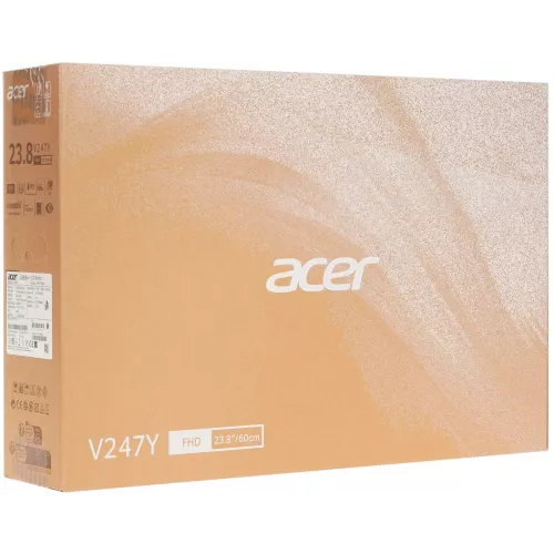 Монитор Acer 23.8" Vero V247YEbip черный IPS LED 4ms 16:9 HDMI 250cd 178гр/178гр 1920x1080 100Hz FreeSync VGA DP FHD 4.3кг