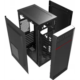 Корпус Digma DCC-MD302 черный без БП ATX 1x80mm 3x120mm 2xUSB2.0 2xUSB3.0 audio