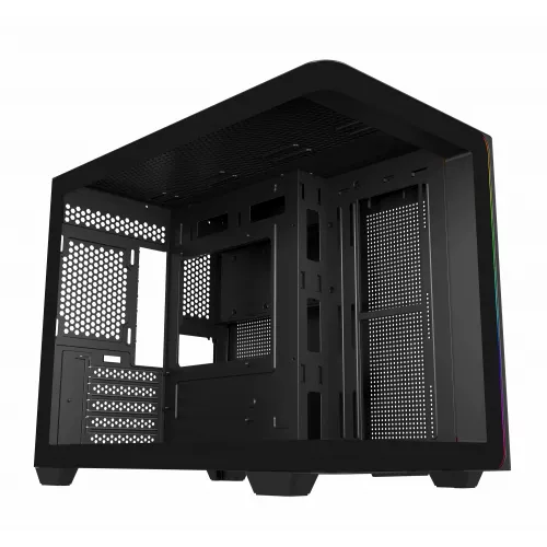 Корпус Bloody BD-CC112 черный без БП mATX 9x120mm 2xUSB3.0 audio bott PSU