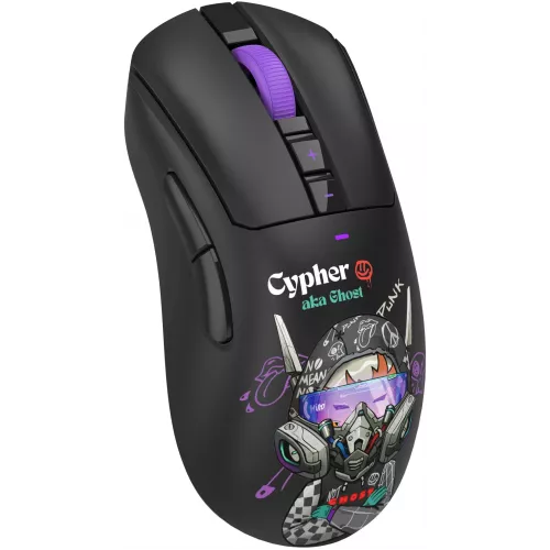 Мышь A4Tech Bloody R73 Pro черный/рисунок оптическая 26000dpi беспров. USB/USB-C 7but (R73 PRO CYPHER GHOST)