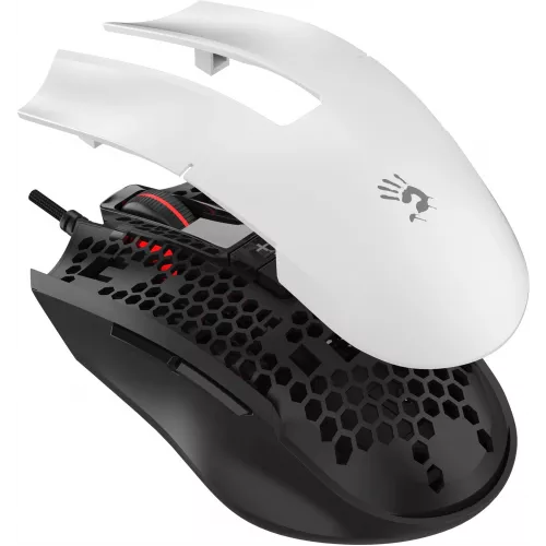 Мышь A4Tech Bloody ES8 белый оптическая 6000dpi USB 7but (ES8 PANDA WHITE)