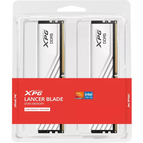 Память DDR5 2x16GB 6400MHz A-Data AX5U6400C3216G-DTLABWH XPG Lancer Blade RTL Gaming PC5-51200 CL32 DIMM ECC 288-pin 1.4В kit dual rank с радиатором Ret