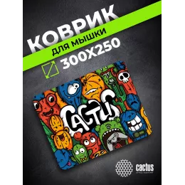 Коврик для мыши Cactus Colorful Cacti 300x250x3мм (CS-MPC-D03M)