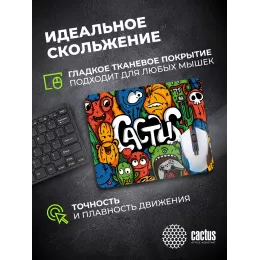 Коврик для мыши Cactus Colorful Cacti 300x250x3мм (CS-MPC-D03M)