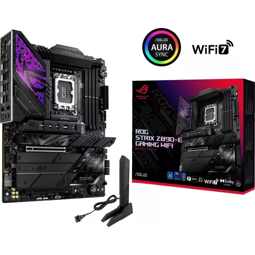 Материнская плата Asus ROG STRIX Z890-E GAMING WIFI Soc-1851 Intel Z890 4xDDR5 ATX AC`97 8ch(7.1) 5Gigabit RAID+HDMI+DP