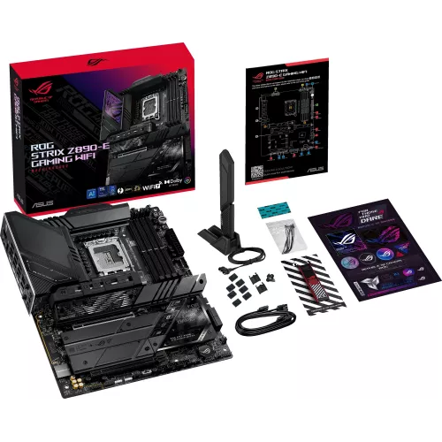 Материнская плата Asus ROG STRIX Z890-E GAMING WIFI Soc-1851 Intel Z890 4xDDR5 ATX AC`97 8ch(7.1) 5Gigabit RAID+HDMI+DP