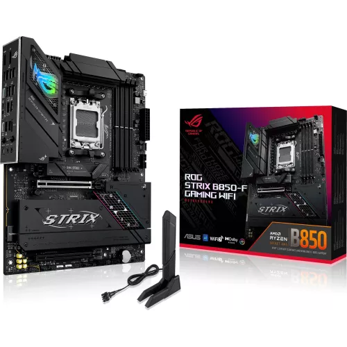 Материнская плата Asus ROG STRIX B850-F GAMING WIFI Socket AM5 AMD B850 4xDDR5 ATX AC`97 8ch(7.1) 2.5Gg RAID+HDMI+DP