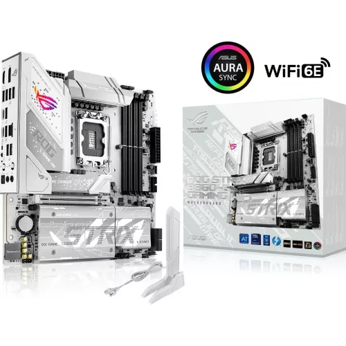 Материнская плата Asus ROG STRIX B860-G GAMING WIFI Soc-1851 Intel B860 4xDDR5 mATX AC`97 8ch(7.1) 2.5Gg RAID+HDMI+DP