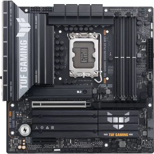 Материнская плата Asus TUF GAMING B860M-PLUS WIFI Soc-1851 Intel B860 4xDDR5 mATX AC`97 8ch(7.1) 2.5Gg RAID+HDMI+DP