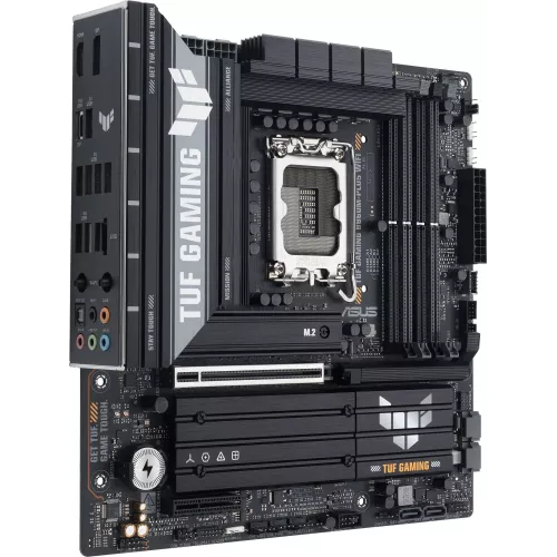 Материнская плата Asus TUF GAMING B860M-PLUS WIFI Soc-1851 Intel B860 4xDDR5 mATX AC`97 8ch(7.1) 2.5Gg RAID+HDMI+DP