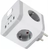 Сетевой разветвитель Buro BU-PW3UC-W (3 розетки) белый (коробка)