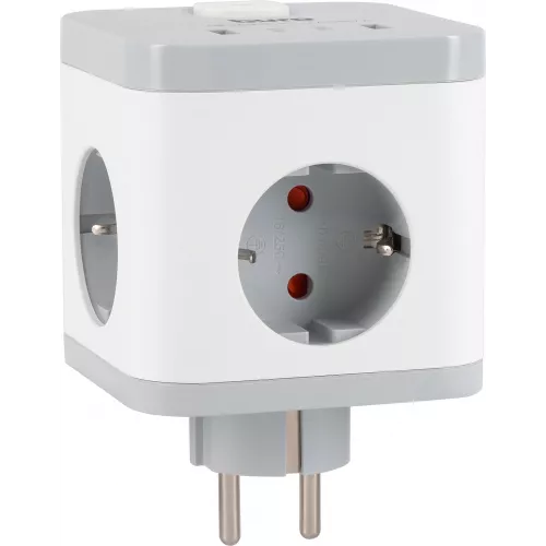 Сетевой разветвитель Buro BU-PW3UC-W (3 розетки) белый (коробка)