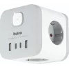 Сетевой разветвитель Buro BU-PW3UC-W (3 розетки) белый (коробка)