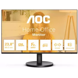 Монитор AOC 23.8" 24B3QA2 черный IPS LED 16:9 HDMI M/M матовая 300cd 178гр/178гр 1920x1080 120Hz VGA DP FHD 2.97кг