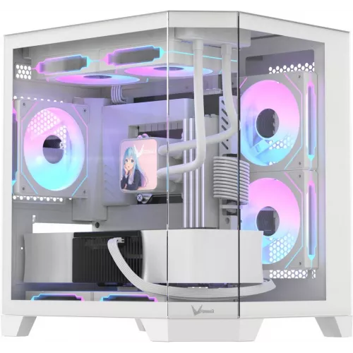 Корпус Formula Crystal Z6M Floe белый без БП mATX 4x120mm 1xUSB2.0 1xUSB3.0 audio bott PSU