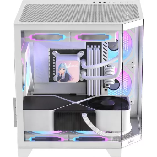 Корпус Formula Crystal Z6M Floe белый без БП mATX 4x120mm 1xUSB2.0 1xUSB3.0 audio bott PSU