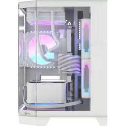 Корпус Formula Crystal Z6M Floe белый без БП mATX 4x120mm 1xUSB2.0 1xUSB3.0 audio bott PSU