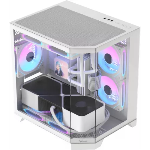 Корпус Formula Crystal Z6M Floe белый без БП mATX 4x120mm 1xUSB2.0 1xUSB3.0 audio bott PSU