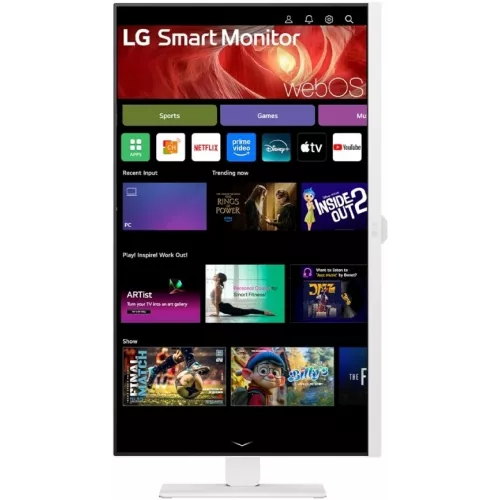 Монитор LG 31.5" 32U850SA-W белый IPS LED 16:9 HDMI M/M Cam матовая HAS 1000:1 400cd 178гр/178гр 3840x2160 60Hz 4K USB 7.7кг