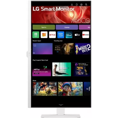 Монитор LG 31.5" 32U850SA-W белый IPS LED 16:9 HDMI M/M Cam матовая HAS 1000:1 400cd 178гр/178гр 3840x2160 60Hz 4K USB 7.7кг