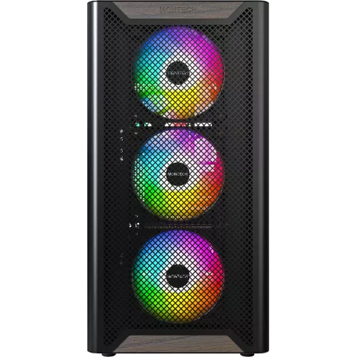 Корпус Montech XR Wood черный без БП ATX 9x120mm 4x140mm 2xUSB3.0 audio bott PSU