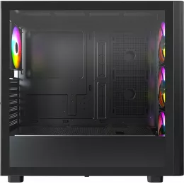Корпус Montech XR Wood черный без БП ATX 9x120mm 4x140mm 2xUSB3.0 audio bott PSU