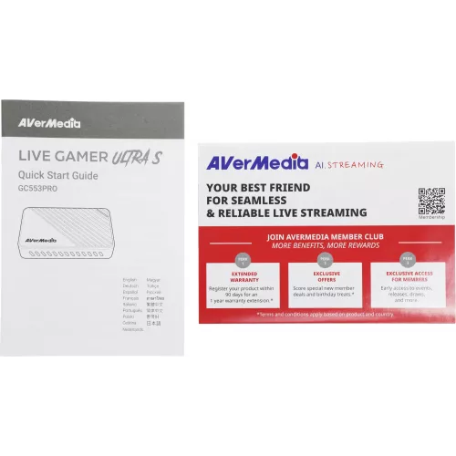 Карта видеозахвата Avermedia Live Gamer Ultra S GC553PRO внешний USB 3.0