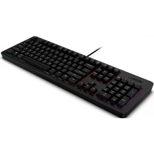Клавиатура Lenovo K310 RGB черный USB for gamer LED (GY41N91872) кабель 1.8м