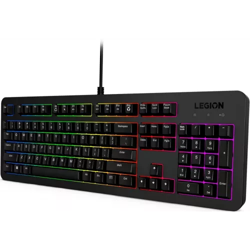 Клавиатура Lenovo K310 RGB черный USB for gamer LED (GY41N91872) кабель 1.8м
