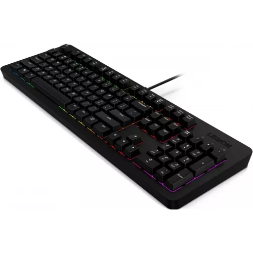 Клавиатура Lenovo K310 RGB черный USB for gamer LED (GY41N91872) кабель 1.8м
