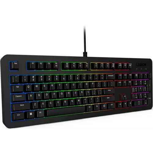 Клавиатура Lenovo K310 RGB черный USB for gamer LED (GY41N91872) кабель 1.8м