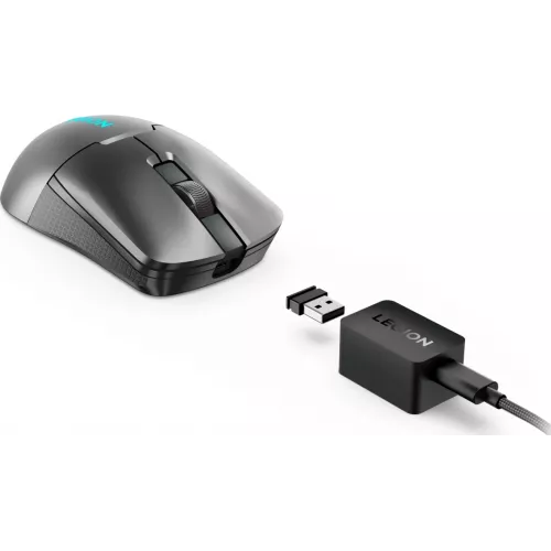 Мышь Lenovo Legion M600s Qi Wireless Gaming темно-серый оптическая 19000dpi беспров. BT/Radio USB 5but (GY51H47355)