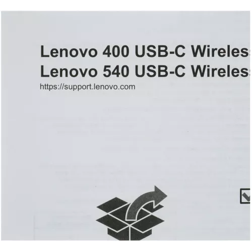 Мышь Lenovo 540 USB-C Wireless Compact светло-серый оптическая 2400dpi беспров. USB-C для ноутбука 3but (GY51D20869)