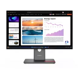 Монитор Lenovo 23.8" ThinkVision P24q-40 черный IPS LED 16:9 HDMI матовая HAS Piv 300cd 178гр/178гр 2560x1440 120Hz DP Quad 2K (1440p) USB 5.1кг