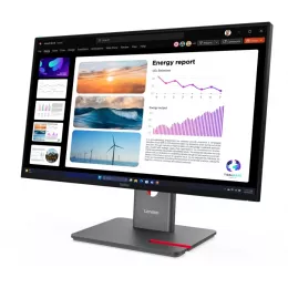 Монитор Lenovo 23.8" ThinkVision P24q-40 черный IPS LED 16:9 HDMI матовая HAS Piv 300cd 178гр/178гр 2560x1440 120Hz DP Quad 2K (1440p) USB 5.1кг