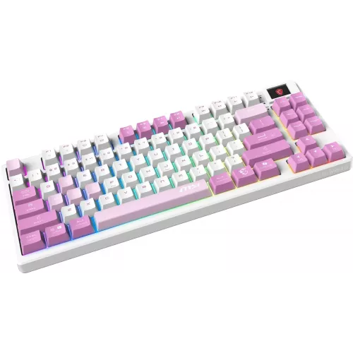 Клавиатура MSI GK600 механическая белый/фиолетовый USB беспроводная BT/Radio Multimedia for gamer LED (S11-43RUQ01-HH9) кабель 1.8м