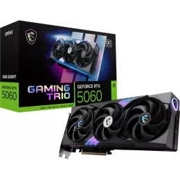 Видеокарта MSI PCI-E 5.0 RTX 5060 8G GAMING TRIO OC NVIDIA GeForce RTX 5060 8Gb 128bit GDDR7 2625/28000 HDMIx1 DPx3 HDCP Ret