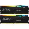 Память DDR5 2x32GB 5600MHz Kingston KF556C40BB2AK2-64 Fury Beast RGB RTL Gaming PC5-44800 CL40 DIMM 288-pin 1.25В dual rank с радиатором Ret